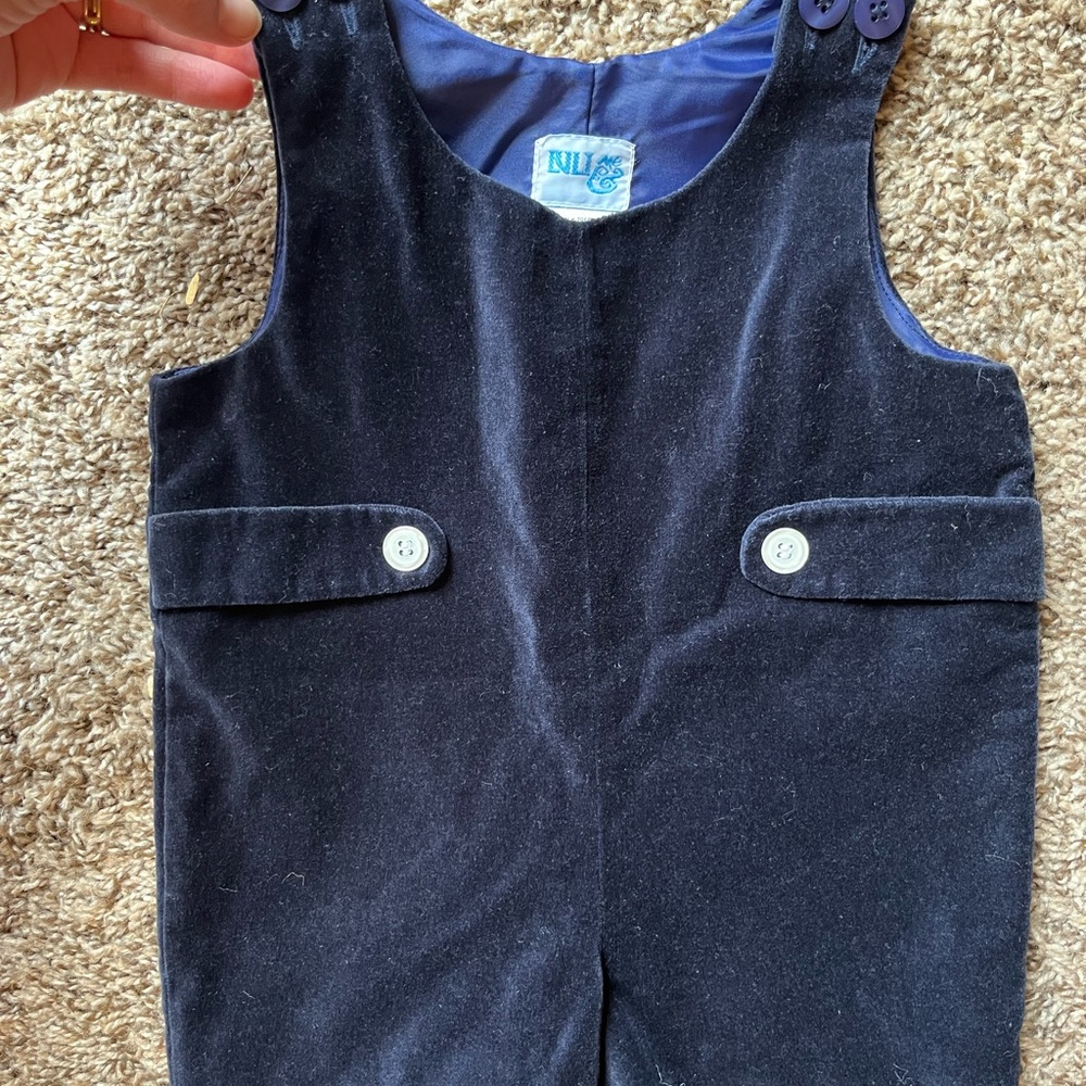 6m navy velvet John John Luli and Me